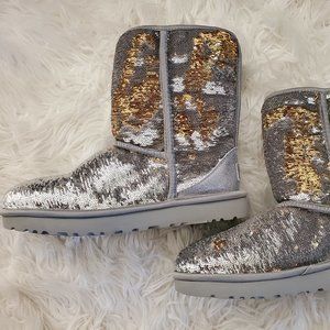 Women Sequin Ugg Boots
